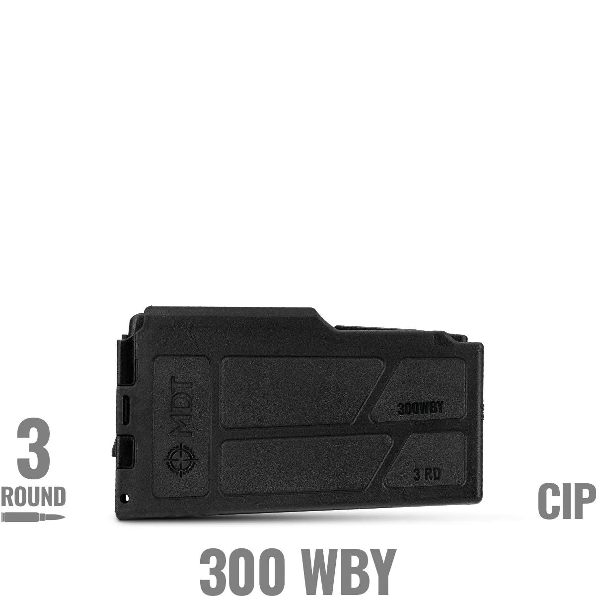MDT 300 Weatherby CIP LA Polymer Magazine - 3 RND