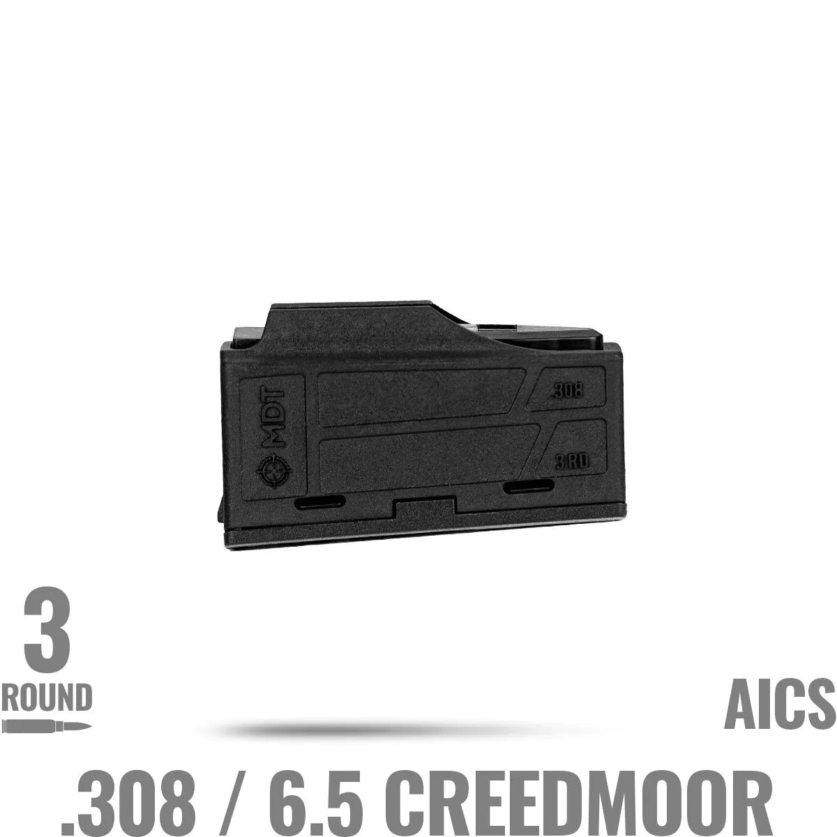 MDT .308/6.5 Creedmoor Polymer AICS Magazine - 3 RND